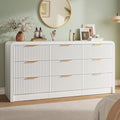 Decofy Fluted 9 Drawers Dresser, 63'' Wide Chest of Drawers for Bedroom by Decofy
