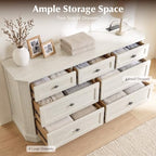 7 Drawers Dresser for Bedroom, 54" Wide Chest of Drawers w/Charging Station - Image 3