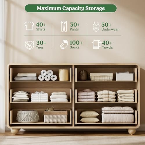 Lulive Dressers and Nightstands Set 3-Piece, Natural - Image 7