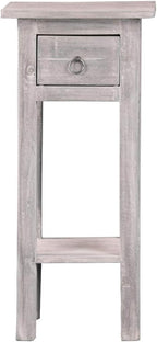 Sunset Trading Shabby Chic Cottage Accent Table, Distressed Light Gray - Image 4