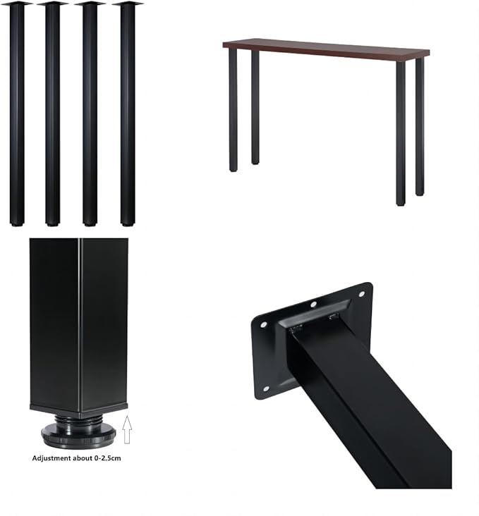 LCSDLHLSY Table Legs 40 inch, Adjustable Metal Legs, Home DIY Furniture Legs - Image 3