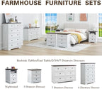 Farmhouse 7 Drawers Dresser for Bedroom with Charging Station,Wood Dressers - Image 7