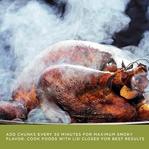 Fire & Flavor Apple Wood Chunks for Smoking and Grilling - All-Natural, Long-Lasting with a Mildly Sweet Flavor - Large Chunk Wood Chips for Smokers,Green 4 Pounds - Image 5
