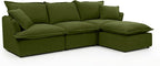5 Seat V Shape Modular Sectional Couch Sofa - Image 9