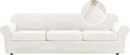 H.VERSAILTEX Modern Velvet Plush 4 Piece High Stretch Sofa Slipcover Furniture by HVERSAILTEX