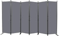 Room Divider 6FT Portable Room Dividers and Folding Privacy Screens, 6 Panel by HOMSCREENER