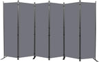 Room Divider 6FT Portable Room Dividers and Folding Privacy Screens, 6 Panel by HOMSCREENER