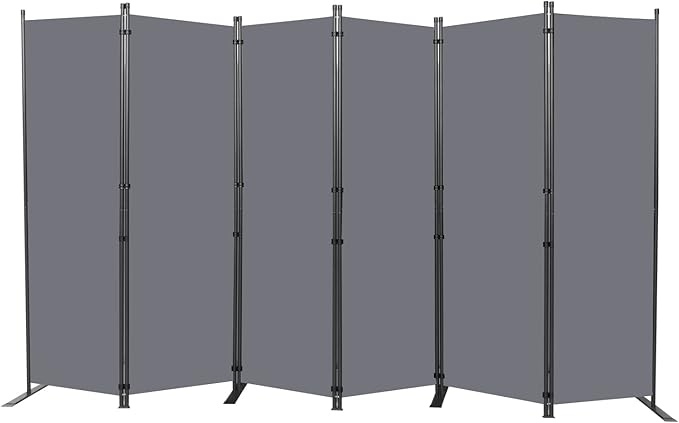 Room Divider 6FT Portable Room Dividers and Folding Privacy Screens, 6 Panel by HOMSCREENER