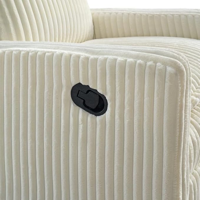 Oxford Baby Uptown Upholstered Glider Recliner Rocking Chair 360° Swivel - Image 8