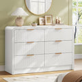 Decofy Fluted 6 Drawers Dresser, 47.2'' Wide Chest of Drawers for Bedroom by Decofy