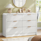Decofy Fluted 6 Drawers Dresser, 47.2'' Wide Chest of Drawers for Bedroom by Decofy