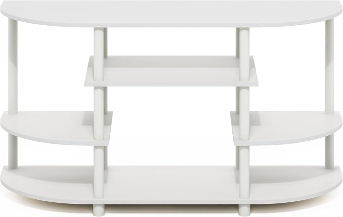 Furinno Jaya TV Stand, 4-Tier Toolless Assembly Corner Entertainment Center - Image 6