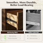 7 Drawers Dresser for Bedroom, 54" Wide Chest of Drawers w/Charging Station - Image 6