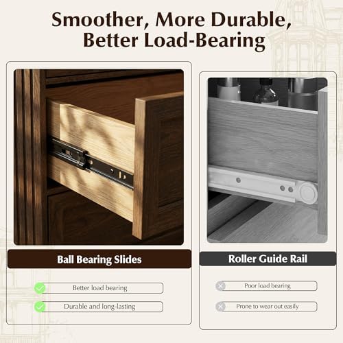 7 Drawers Dresser for Bedroom, 54" Wide Chest of Drawers w/Charging Station - Image 6