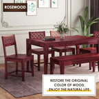 DWIL Water Based Wood Stain - Multiple Finishes, Fast Drying, Indoor and Outdoor Furniture, Wood Paneling, Cabinets and More, Low Odor ＆ Non-Toxic (8.5oz Rosewood) - Image 3