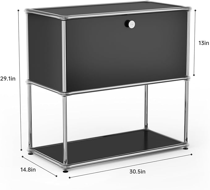 Modern Storage Cabinet Sideboard Versatile Free-Standing Organizer Cabinets - Image 3