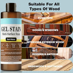 Wood Stain - Stain for Wood - Natural Stain for Furniture - 6.7oz - Image 6