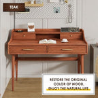 DWIL Water Based Wood Stain - Multiple Finishes, Fast Drying, Indoor and Outdoor Furniture, Wood Paneling, Cabinets and More, Low Odor ＆ Non-Toxic (8.5oz Teak) - Image 3