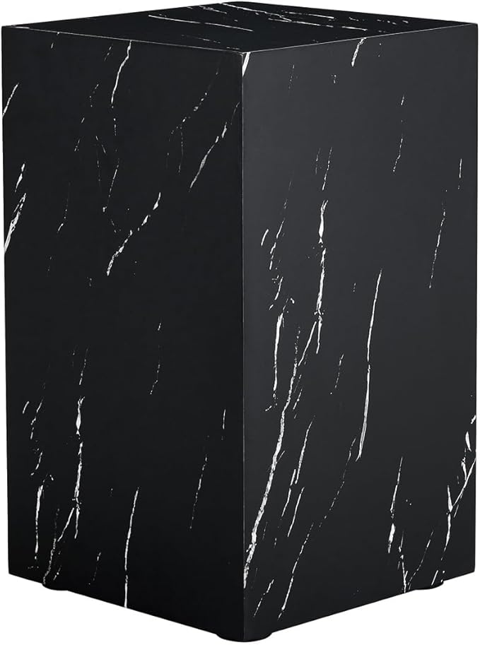 End Table, Side Table Living Room Table, Faux Marble Sofa Couch Bedside - Image 7