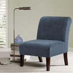 H.VERSAILTEX Armless Accent Chair Covers Thick Velvet Armless Chair Slipcovers - Image 2