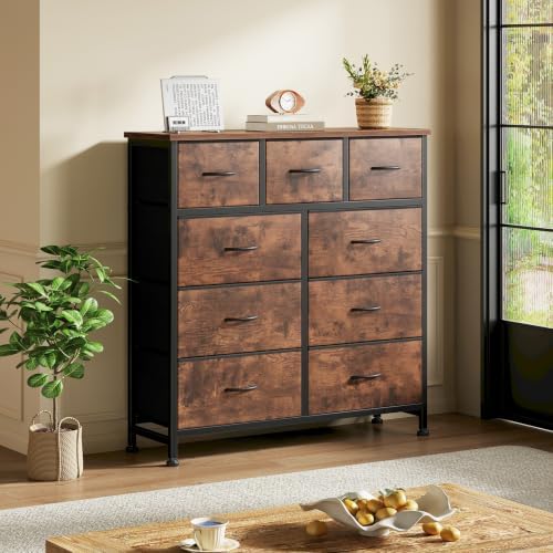 DUMOS Dresser for Bedroom, Storage Organizer with 9 Drawers - Image 2