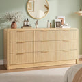 Decofy Fluted 9 Drawers Dresser, 63'' Wide Chest of Drawers for Bedroom by Decofy