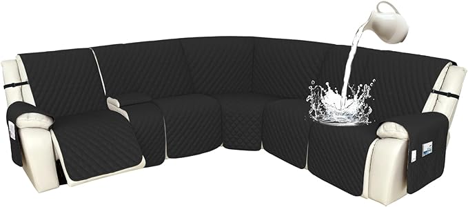 Arfntevss Recliner Sectional Couch Covers 1OO% Waterproof L Shape Sofa Cover by Arfntevss