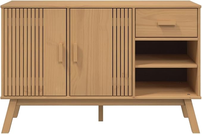 Scandinavian Solid Pine Sideboard - Image 8