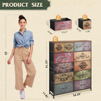 WLIVE Tall Fabric Dresser for Bedroom, 12 Drawer Dressers, Chest of Drawers - Image 3