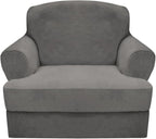 CUCRAF T Cushion Sofa Cover 2 Piece Armchair Slipcovers, Soft Thick Velvet by CUCRAF