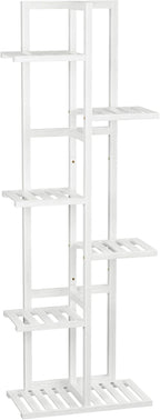 ROMGUAR CRAFT 6 Tier Bamboo Plant Stand Indoor, Wood Tall Flower Holder Corner - Image 7