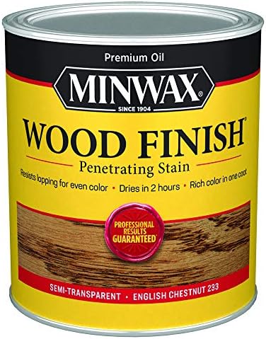 Minwax 700444444 Wood Finish, English Chestnut, 1 Quart by Minwax