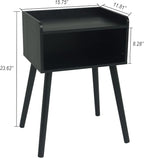 MaxSmeo Nightstand, Mid Century Modern Side Table Bedroom - Image 3