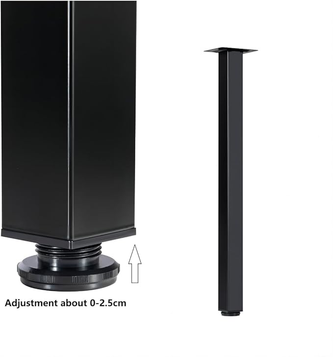 LCSDLHLSY Table Legs 40 inch, Adjustable Metal Legs, Home DIY Furniture Legs - Image 8