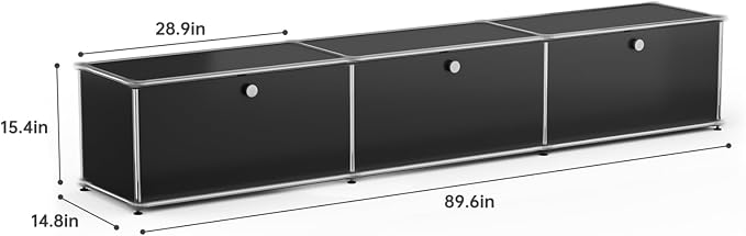 Modern Storage Cabinet Sideboard Versatile Free-Standing Organizer Cabinets - Image 3