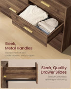 VASAGLE 6-Drawer Dresser, Chest of Drawers, 46.9 x 15.8 x 30.7 Inches - Image 5