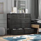 LUMTOK 10 Drawers Dresser with Fabric Bin for Bedroom,Closets，Black Dresser - Image 6