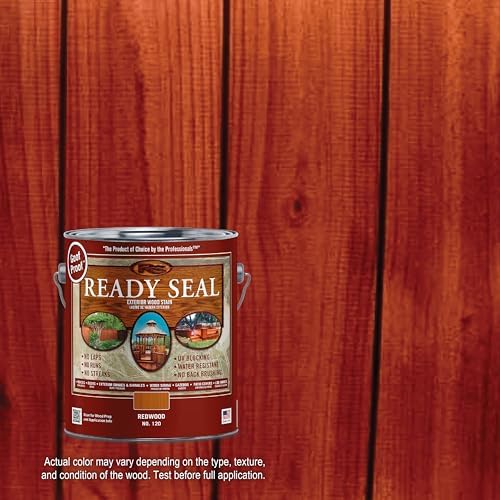 Ready Seal Exterior Wood Stain & Sealer, Redwood, 1 Gallon - Image 2