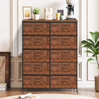 10-Drawer Dresser for Bedroom, Anti-Tip Tall Storage Organizer - Image 2