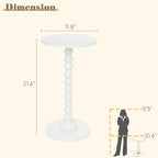 Fultyle Round Side Table, Small Drink Table - Image 3