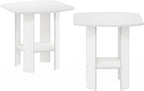 Furinno Simple Design Side Table Set of 2, 2-Tier Modern End Table - Image 6