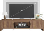 FATORRI TV Stand for 75/65/55 Inch TVs, Farmhouse Entertainment Center - Image 9