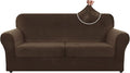 ZNSAYOTX Oversized Velvet 3 Piece Couch Cover by ZNSAYOTX