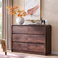 Aitjunz Modern 6 Drawers Dresser for Bedroom, 47" Wide Wood Dressers, Brown by AITJUNZ
