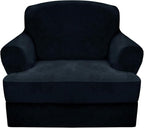 CUCRAF T Cushion Sofa Cover 2 Piece Armchair Slipcovers, Soft Thick Velvet by CUCRAF