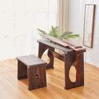 Asian Style Wooden Coffee Table Vintage Guqin Table Japanese Tea/Sofa/Table - Image 3