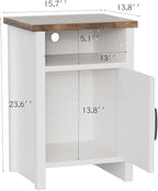 YESHOMY Farmhouse Modern Nightstand - Image 3