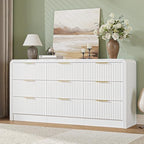 Decofy Fluted 9 Drawers Dresser, 63'' Wide Chest of Drawers for Bedroom - Image 6
