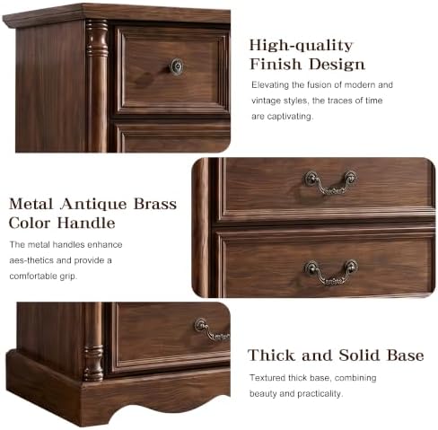 Farmhouse 6 Drawers Dresser, 47" High, Walnut - Image 5