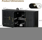 67'' Modern TV Stand for TVs up to 75'', Modern Long Media Console - Image 2
